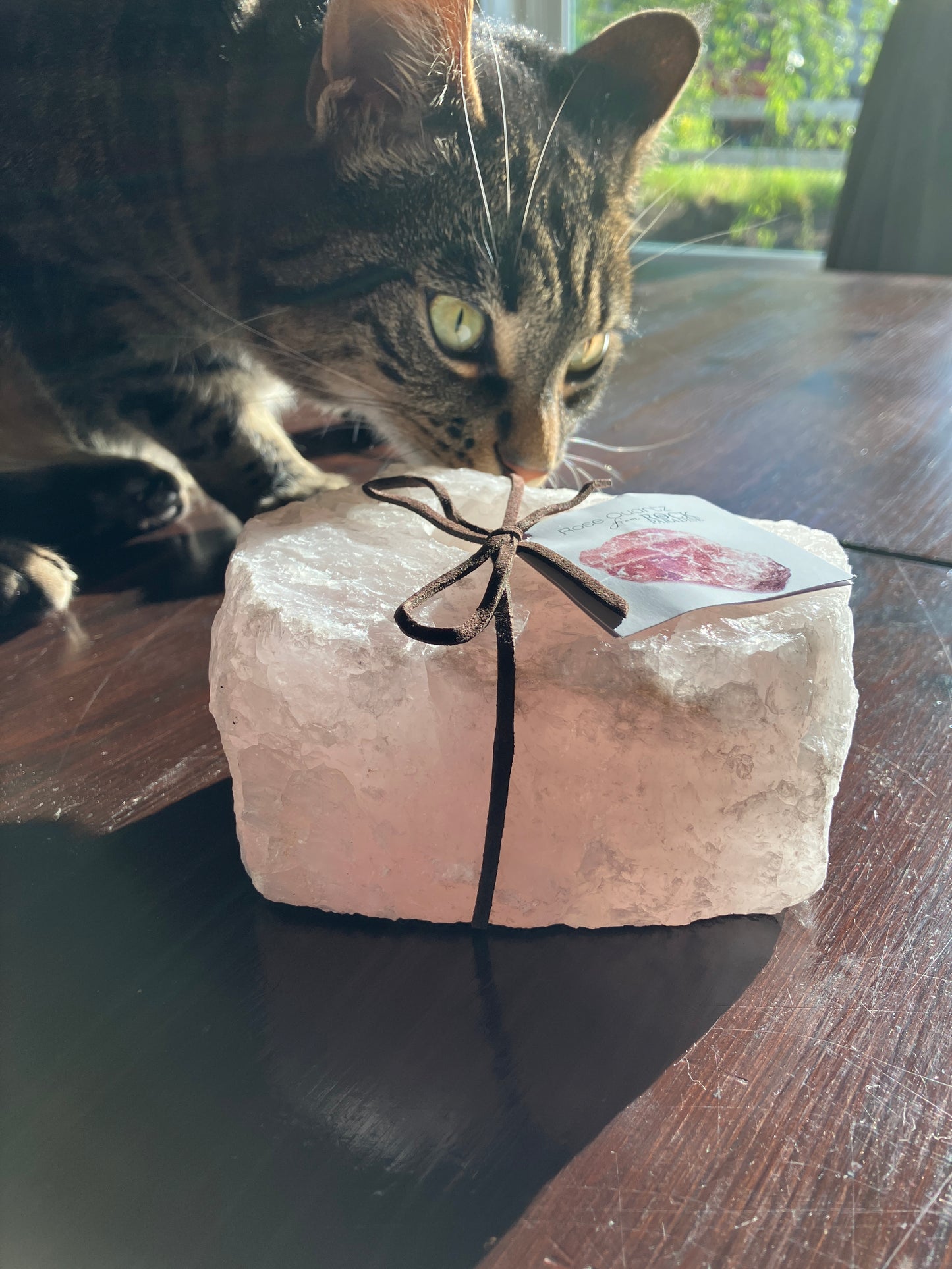 Rose Quartz Candle Holder